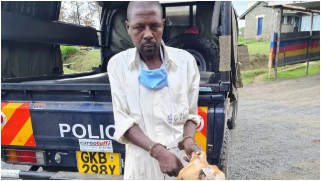 Man Caught Hawking Suspected Dog Meat in a Hot Pot in Nyandarua