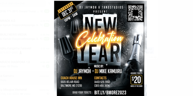 DJ Jaymoh & DJ Mike Kamuiru Invite You to 2023  New Years Eve Celebration in Baltimore, MD