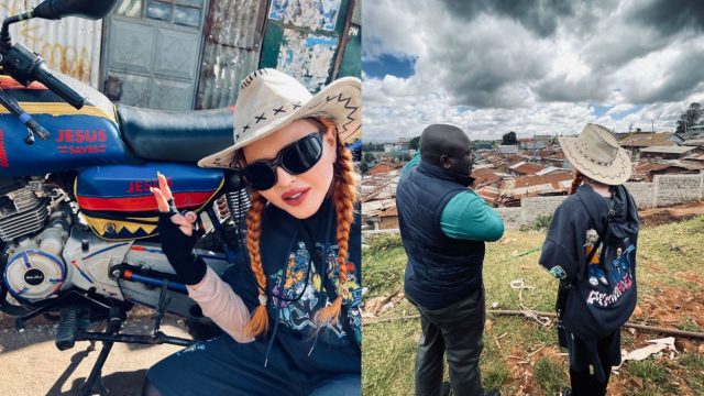 American Pop Star Madonna Tours Kibera Slums in Kenya Visit 