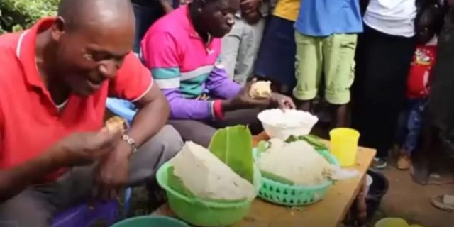 Bungoma Man Wins Ugali Eating Competition After Finishing Two Kilograms in 35 Minutes