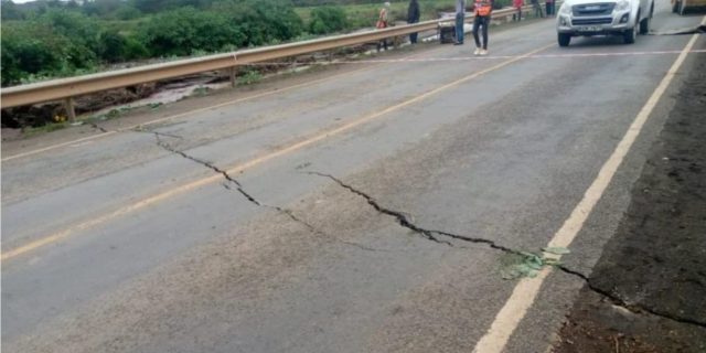 Mai Mahiu-Narok Highway Closed After Crack Cuts Along the Road