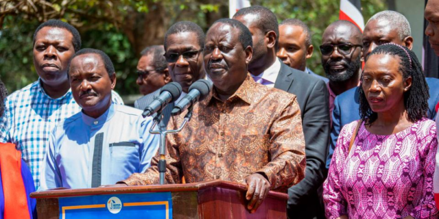 Raila: I Can't Talk to Ruto, He is Not to be Trusted