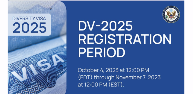 Registration for DV-2025 (US Green Card Lottery) Now Open