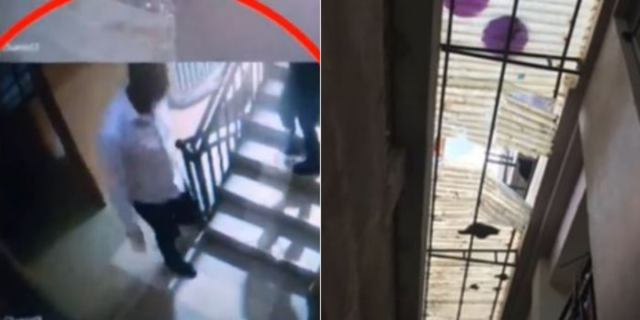 Disturbing Footage: Banker Falls From 3-Storey Building After Interaction with Woman