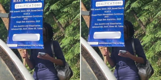 Graduate Who Begged for Jobs in Nairobi Streets Refutes Misinformation About Securing US Job