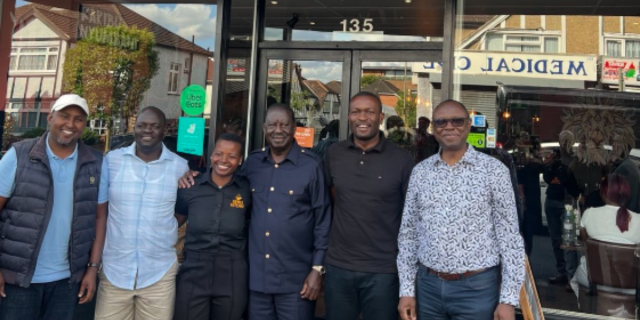 ODM Delegation Savors Ugali at Kenyan Eatery in the UK